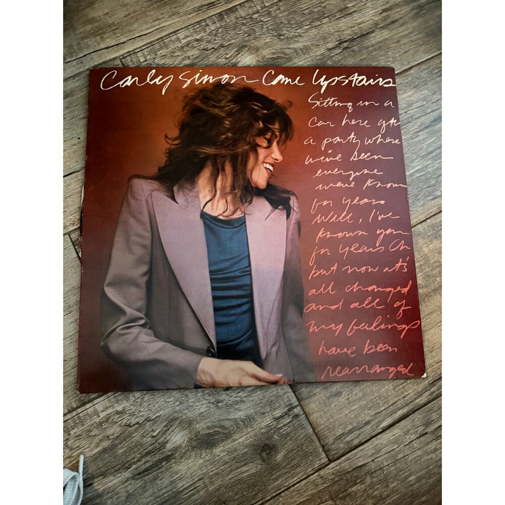 Carly Simon Come Upstairs 1980 Warner Bros Vinyl Record LP